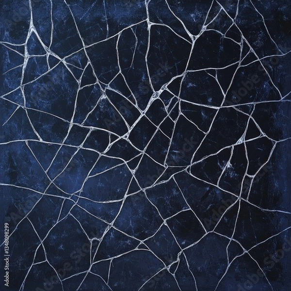 Obraz Cracked Ice, Abstract Winter Texture