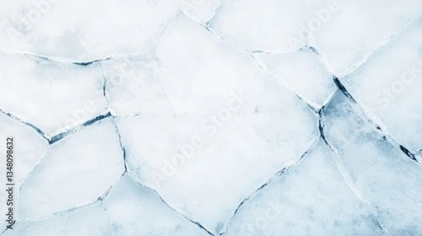 Obraz Cracked Ice Surface Texture