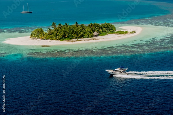 Fototapeta birdview island