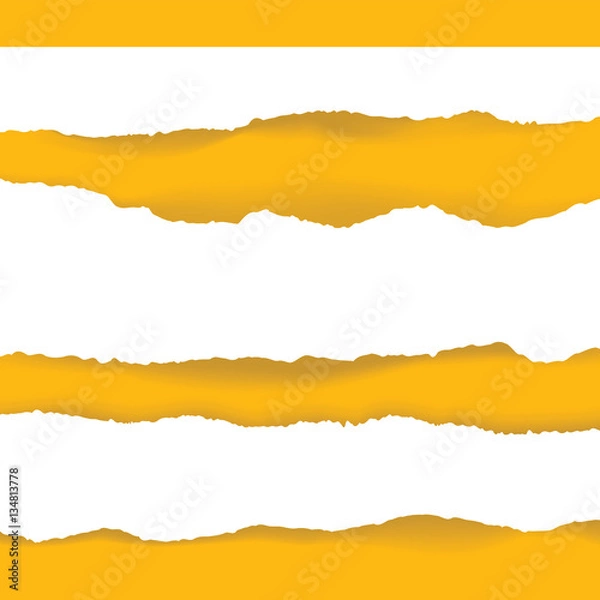 Obraz ripped paper and transparent background with space.