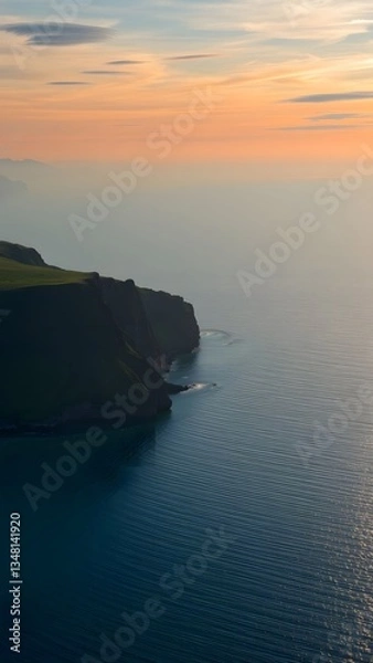 Fototapeta Serene Dusk at Coastal Cliffs