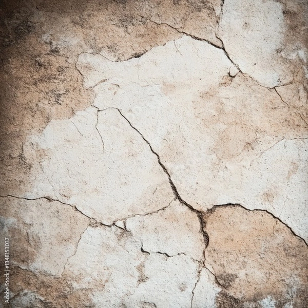 Obraz Cracked Plaster Wall Texture