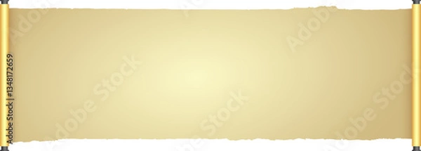 Obraz Ancient Chinese Traditional Scroll, Elegant Oriental Banner with Classic Patterns, suitable for various Oriental and Chinese-style designs, as well as festivals and celebrations.