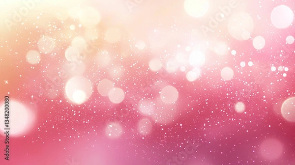 Obraz ピンクの幻想的な輝きの背景
