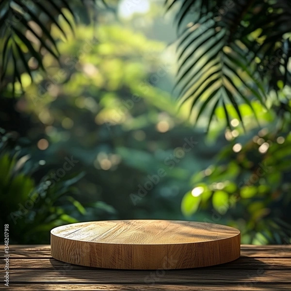 Obraz wooden table on the beach