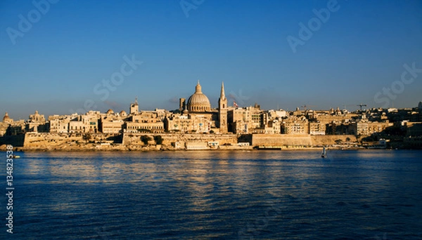 Obraz Valetta over sunset