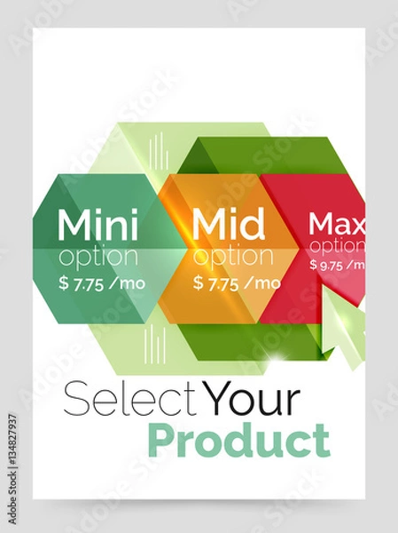 Obraz A4 business brochure template