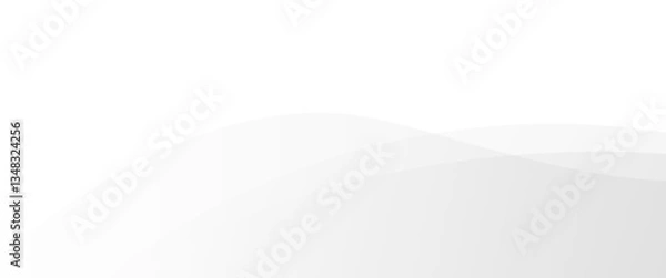 Obraz Vector minimal geometric white light banner background abstract design.