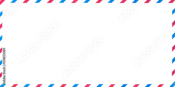 Fototapeta Empty air envelope. Background