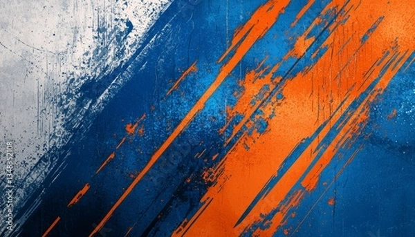 Obraz Bold color combinations create an energetic and dynamic visual experience.