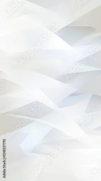Obraz Abstract White Architectural Design: A Geometric Study of Light and Form