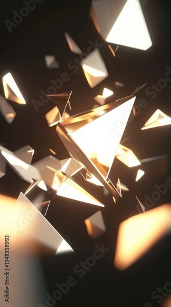 Obraz Abstract Geometric Structures: A Dynamic Architectural Design