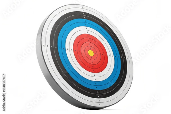 Fototapeta Illustration of the target, isolated on the white