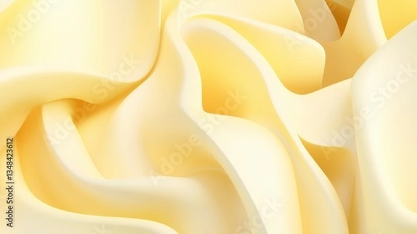 Fototapeta A Stunning Abstract Visual of Creamy Butter Texture
