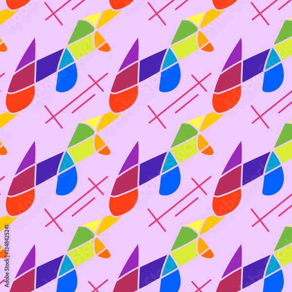 Fototapeta seamless geometric pattern