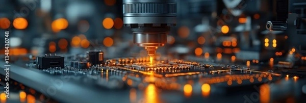 Fototapeta Embedded Systems Laboratory Microcontrollers Hardware Software Integration Design Testing Engineers Innovation Technology