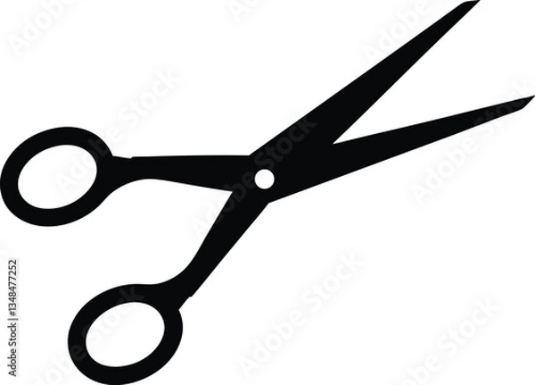 Obraz scissor silhouette vector illustration, scissor icon vector