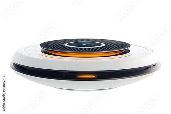 Fototapeta 3D Futuristic Solar-Powered Music Player with Lights.