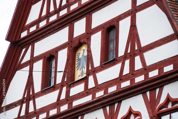 Fototapeta ロマンチック街道沿いの街　ネルトリンゲン　ブロート・タンツハウスの市の紋章（ドイツ）