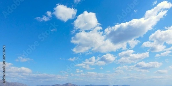 Obraz white cloud on blue sky for background