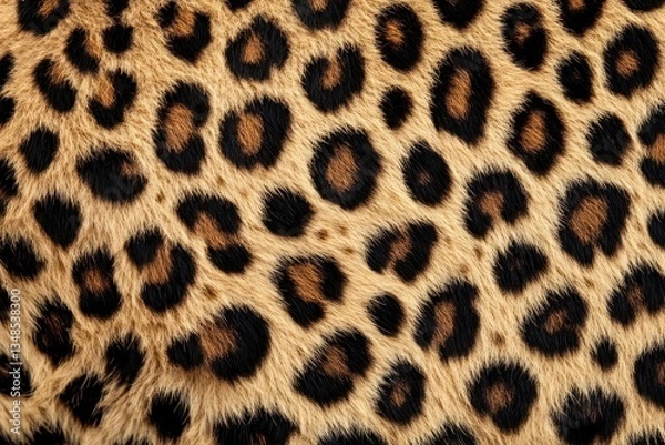 Fototapeta leopard print texture hyper-realistic background design animal skin wild fur close-up nature pattern decor