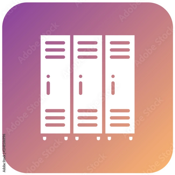 Fototapeta Vector Design Lockers Icon Style