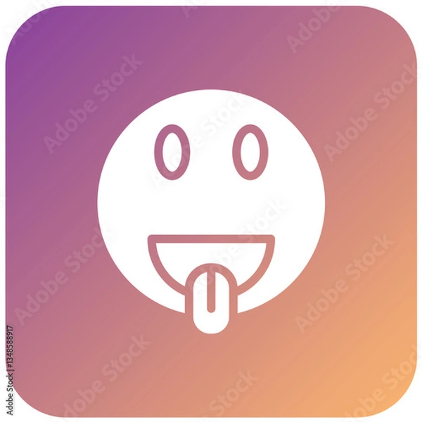 Obraz Vector Design Tongue Out Icon Style
