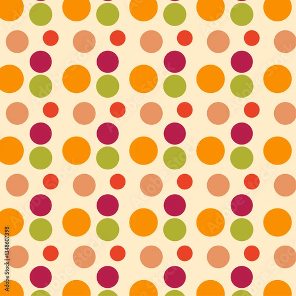 Fototapeta seamless polka dots pattern