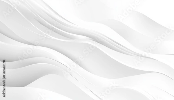 Obraz Abstract wavy lines, smooth and elegant