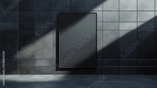 Fototapeta Modern minimalist poster mockup. Perfect for branding and advertising.