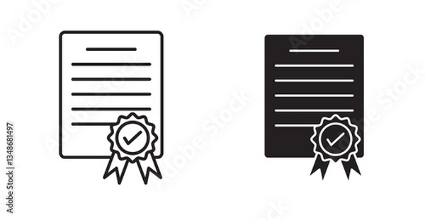 Fototapeta qualification icon