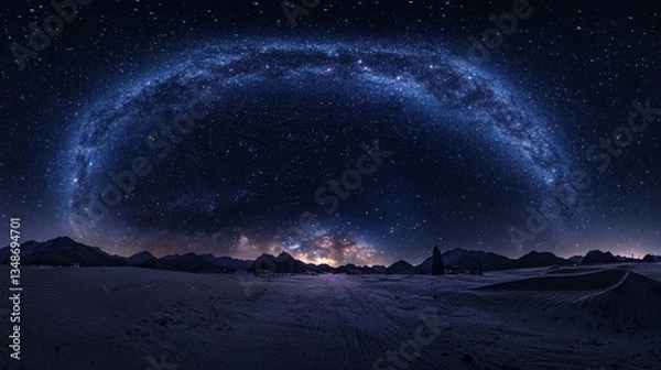 Fototapeta Explore the vastness of the universe with this striking celestial artwork.