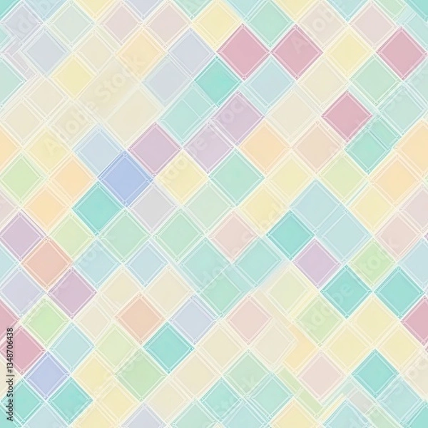 Obraz Geometric Waffle Diamond Grid Pattern Texture Background