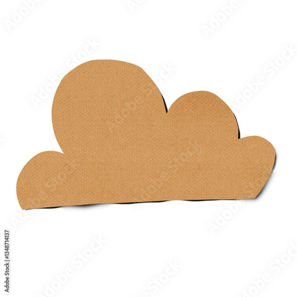Fototapeta Cloud Paper Cut Shape