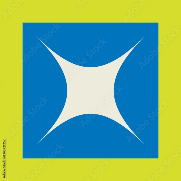 Fototapeta Neo Geometric Shape. Neo Geo Shape.