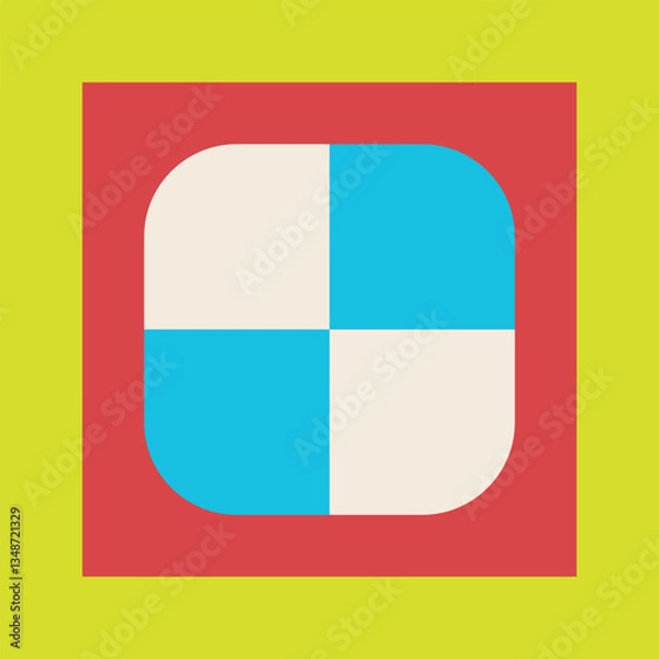 Obraz Neo Geometric Shape. Neo Geo Shape.