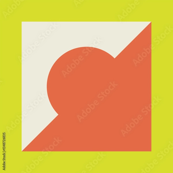 Obraz Neo Geometric Shape. Neo Geo Shape.