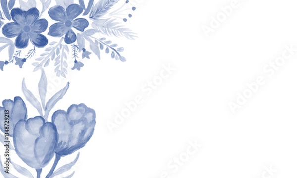 Fototapeta abstract floral background with space for text