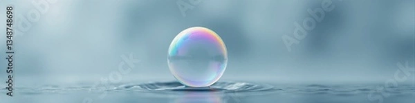 Obraz A colorful image of many small bubbles floating in the air