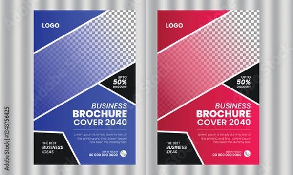 Obraz Modern and professional flyer design for business