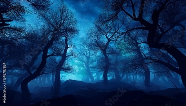 Fototapeta 夜の森