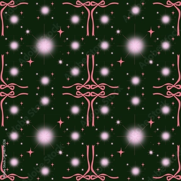 Obraz Starlight Bows Ethereal Night Pattern