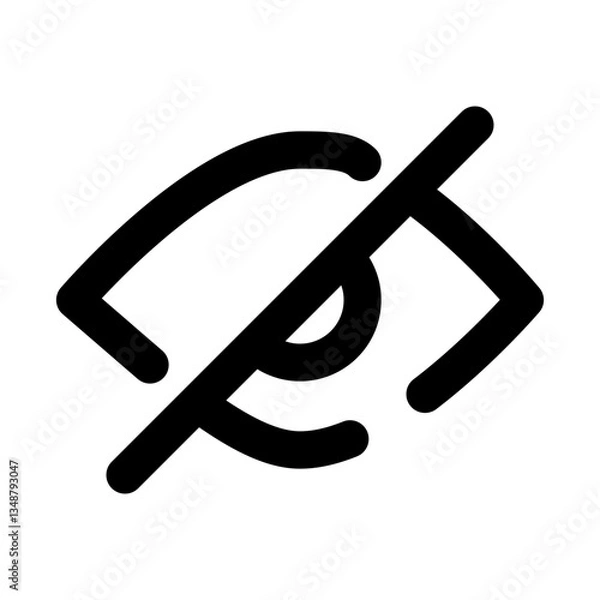 Fototapeta user interface thin icon