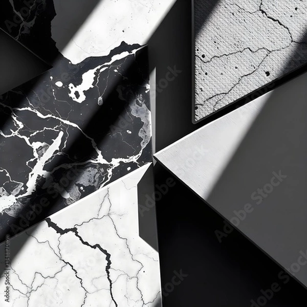 Obraz cracked concrete wall