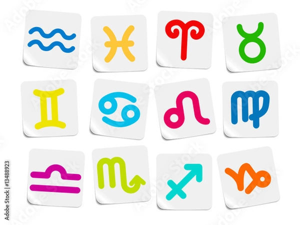Obraz Zodiac vector iconset