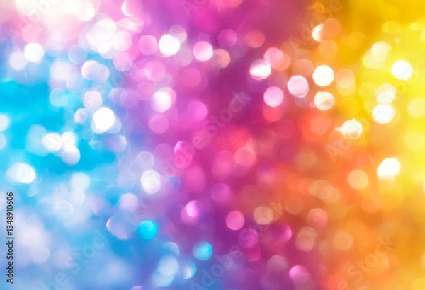 Obraz 虹色にキラキラ光る背景