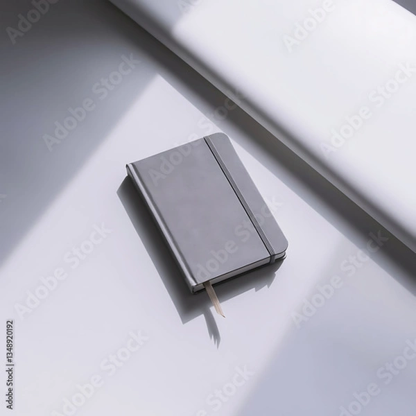 Obraz Small blank spiral notebook background for mockup