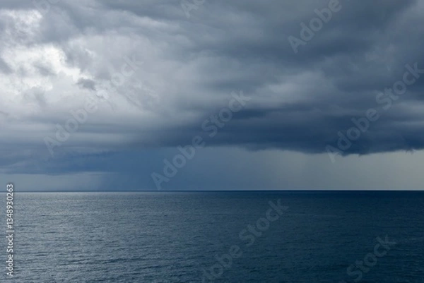 Obraz storm clouds over the sea