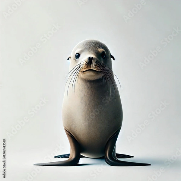 Obraz 見つめるアザラシ[GenerativeAi]