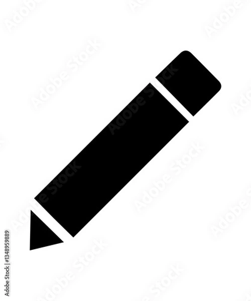 Obraz black pencil icon